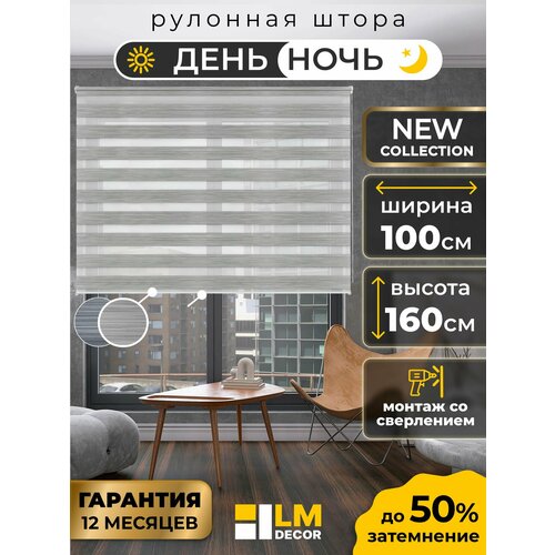фото Рулонные шторы день ночь 100 на 160 жалюзи на окна 100 ширина lm decor