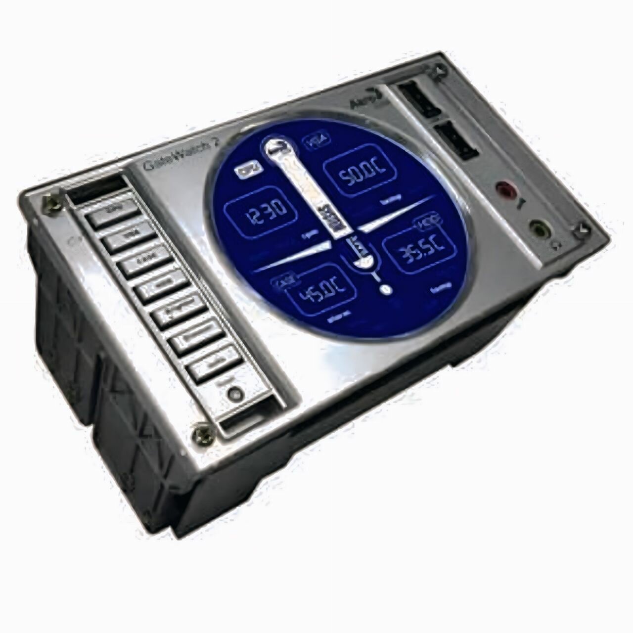 Панель AeroCool GateWatch2 SV Silver контроль температуры, 4 датчика t°, в 2х5,25"
