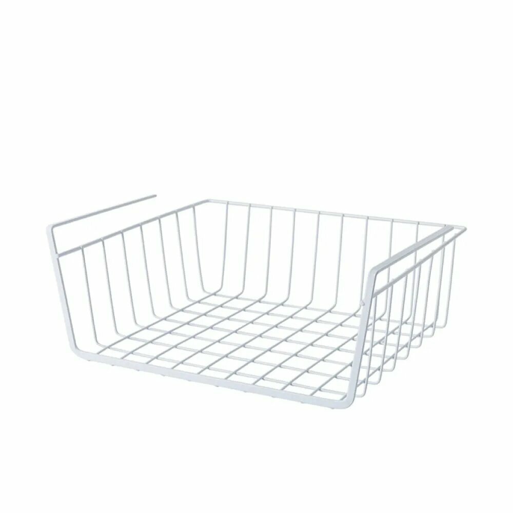 Органайзер сетка полка для кухни подвесная корзина в гардеробную цвет белый размер 40*245*14см