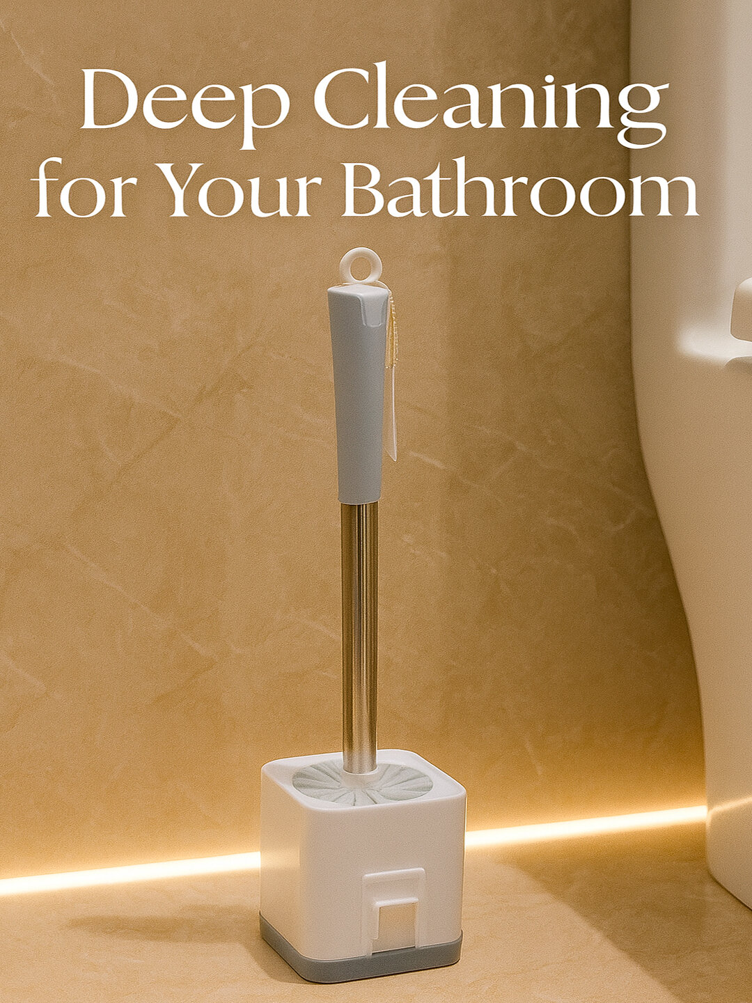 Напольный и настенный туалетный ерш с прочным держателем для дома