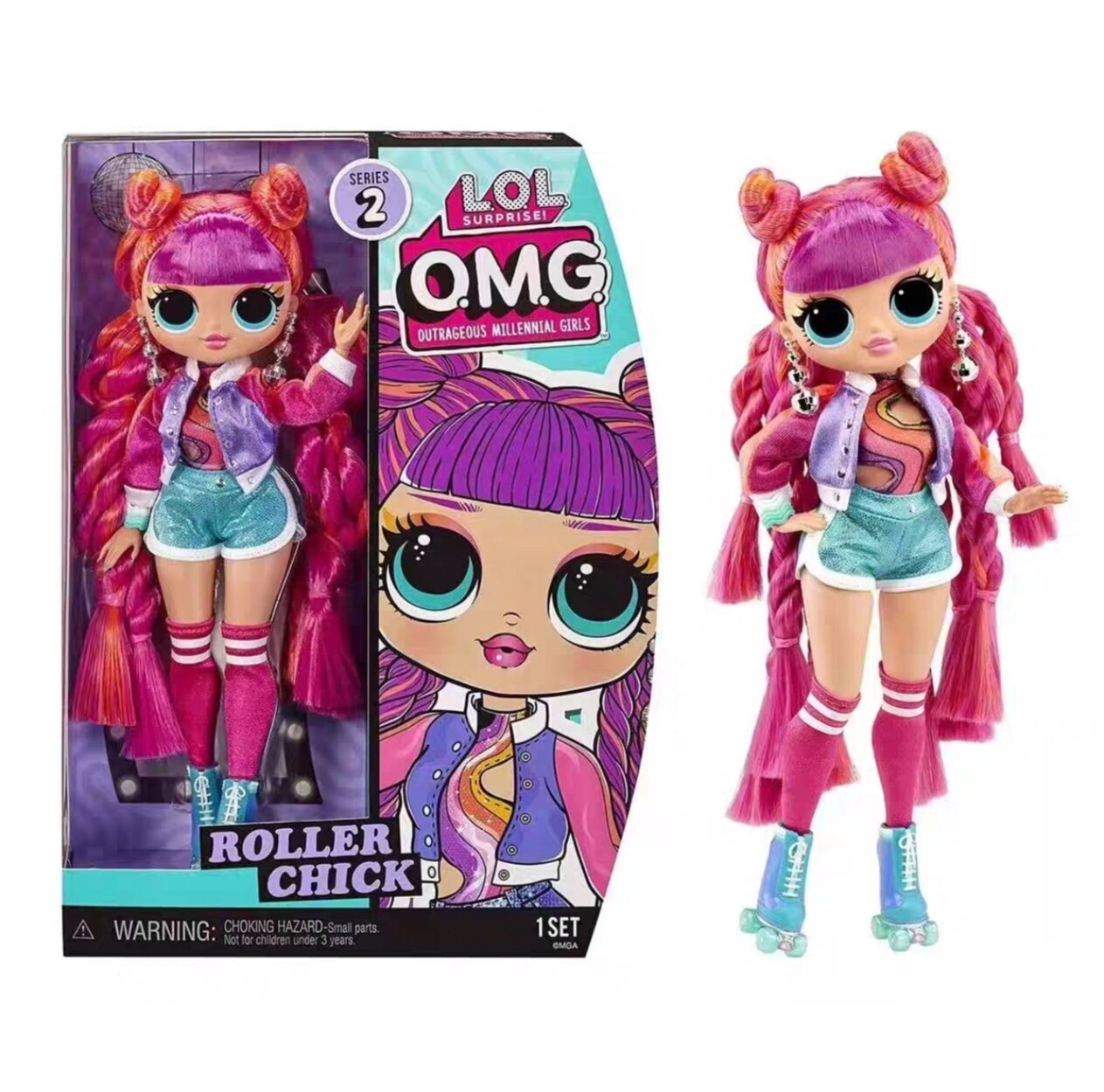 Кукла LOL Surprise OMG Roller Chick Fashion Doll Кукла ЛОЛ ОМГ Перла