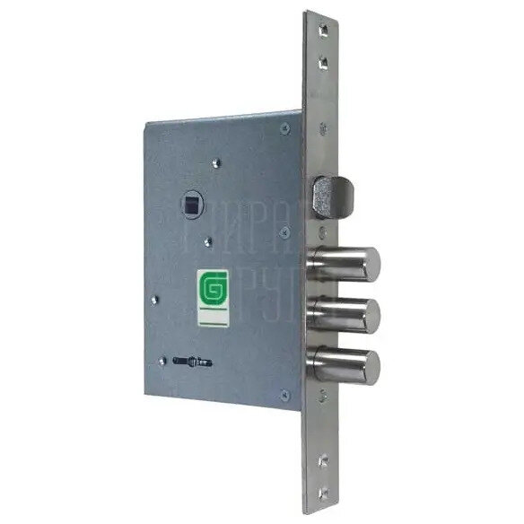 Замок Guardian (Гардиан) врезной сувальдный с защёлкой ЗВ 30.11 4 кл. (длинный кл. 59 мм) /123:136/ никель