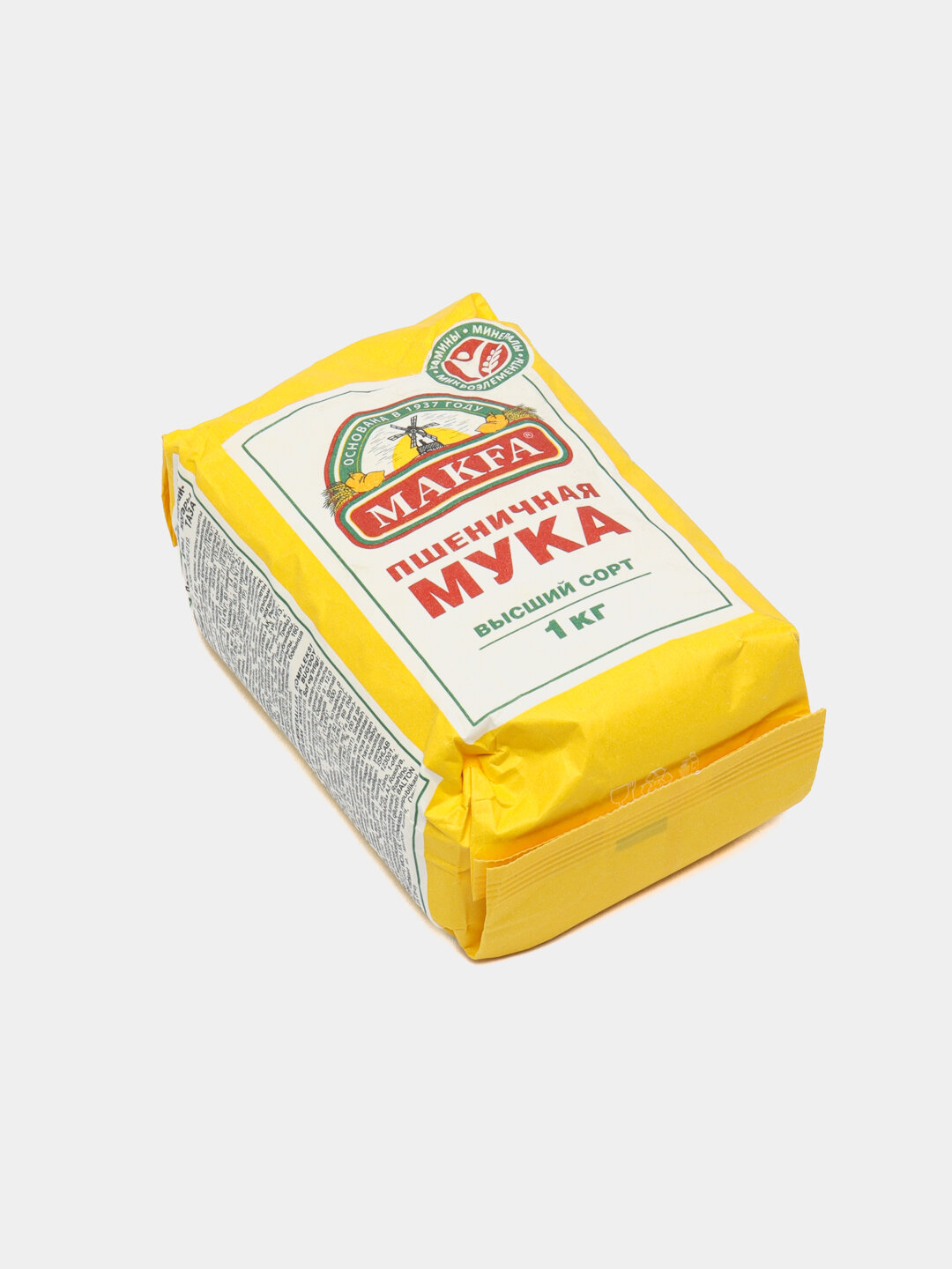 Makfa мука пшеничная высший сорт, 1 кг — фото 1