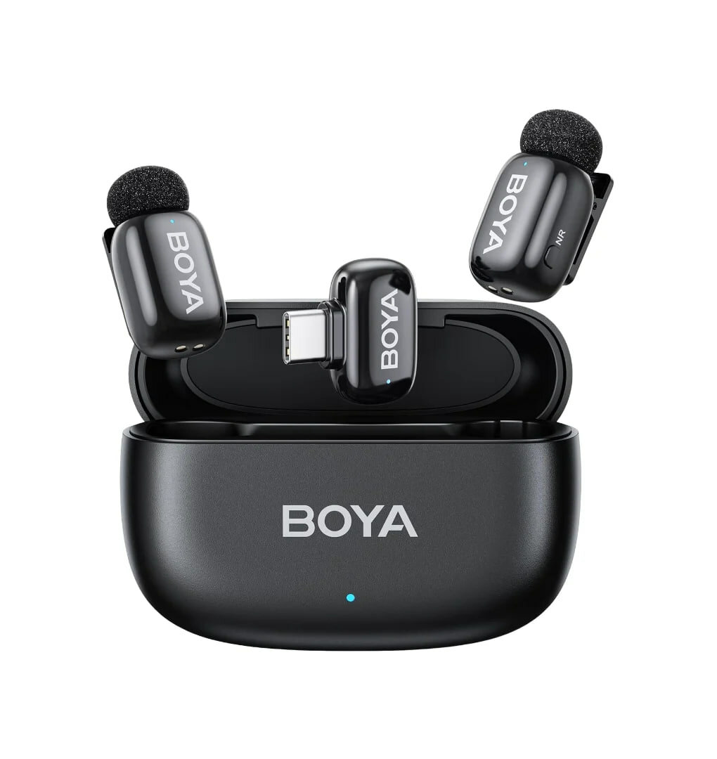 Беспроводной микрофон BOYA Mini 14 Type-C , Black компактный беспроводной микрофон для Android и ноутбуков