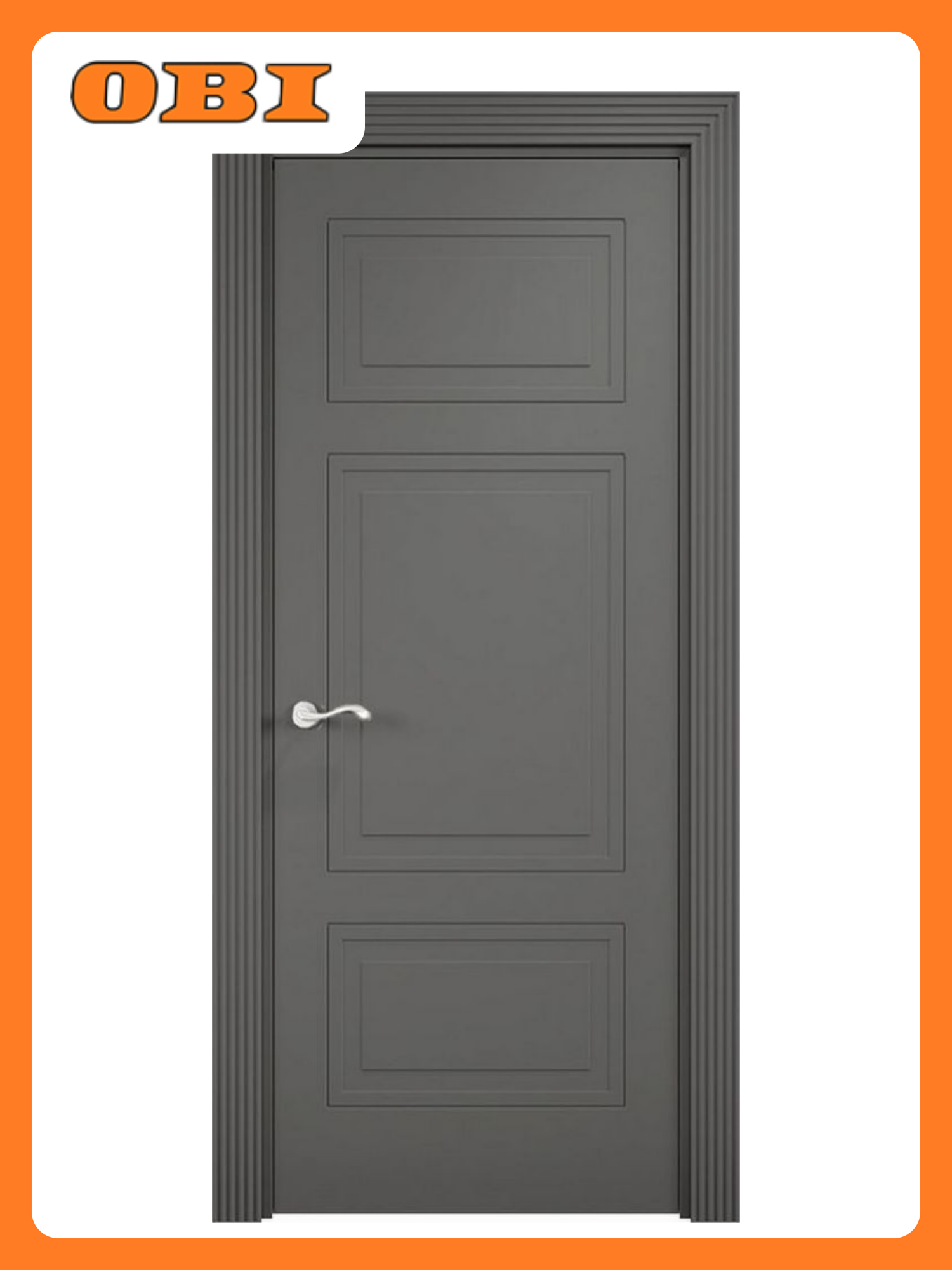 Межкомнатная дверь глухая универсальная ширина 80см высота 200см