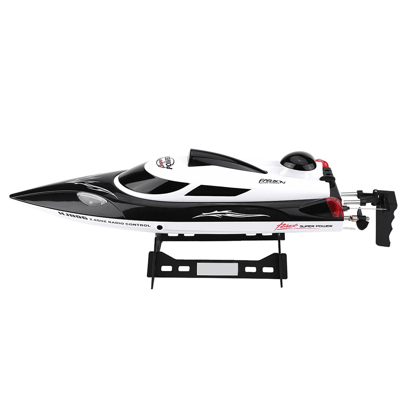 Мини скоростная лодка RC, черный цвет, с расстоянием контроля, двойная водонепроницаемость