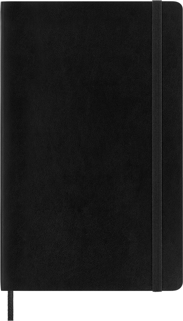 Блокнот Moleskine Classic Soft QP617 Large 130х210мм, 192стр, клетка, мягкая обложка, черный — фото 1