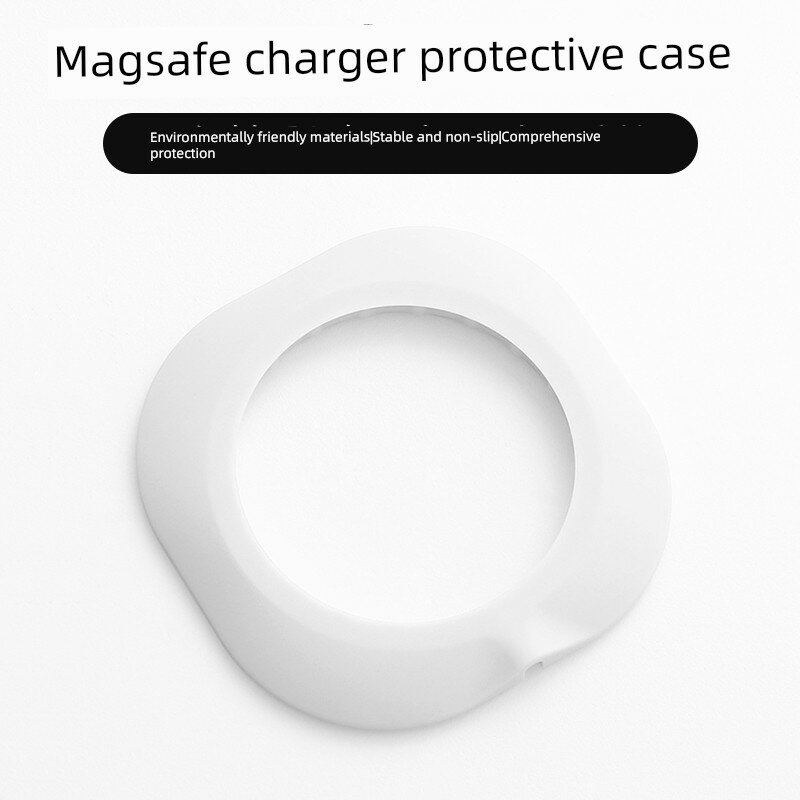 Силиконовый чехол для iPhone 12 с магнитной зарядкой Magsafe, устойчивый к царапинам и ударам, белый