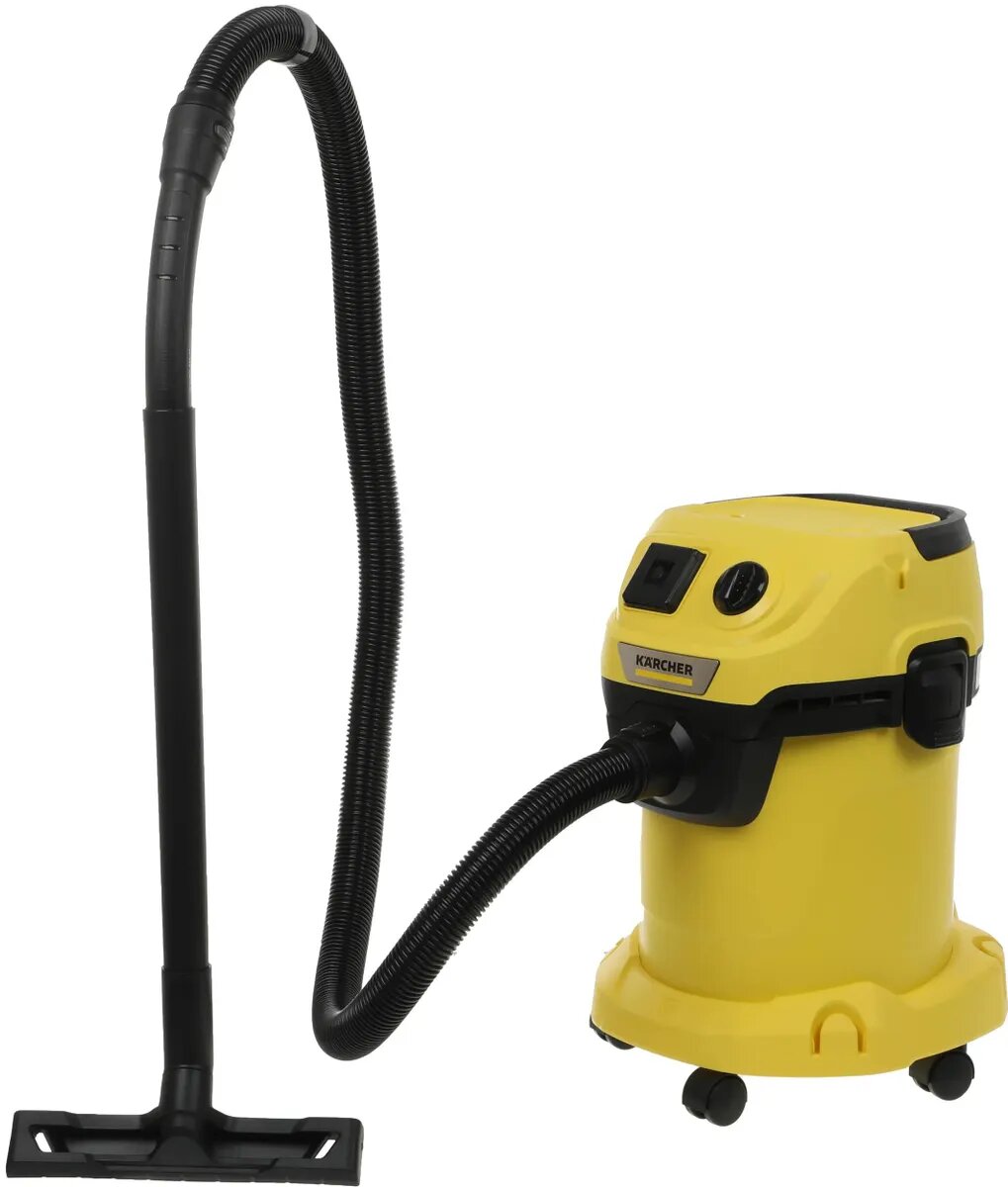 Пылесос строительный Karcher WD 3 P V-17/4/20 Workshop (1.628-175.0) желтый, 1000 Вт