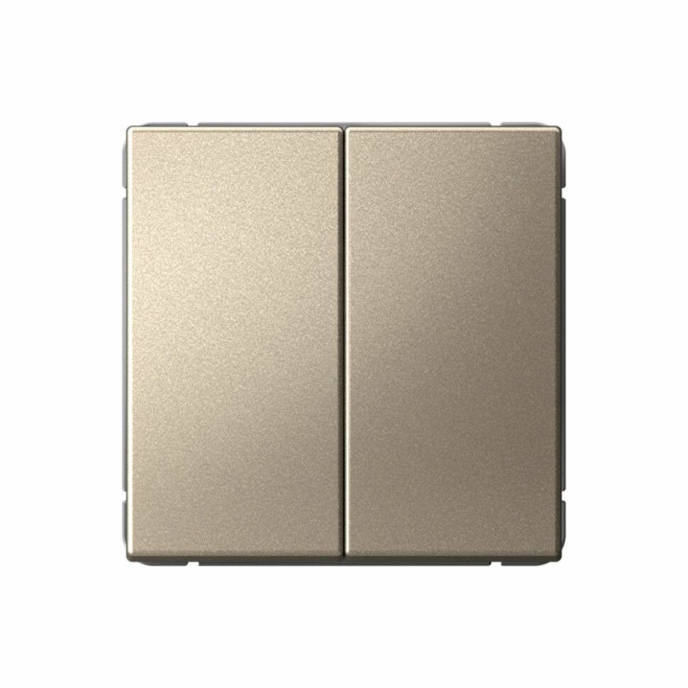 Переключатель Systeme Electric ArtGallery Шампань 2-клавишный, сх.6/2, 10АХ, механизм GAL000565