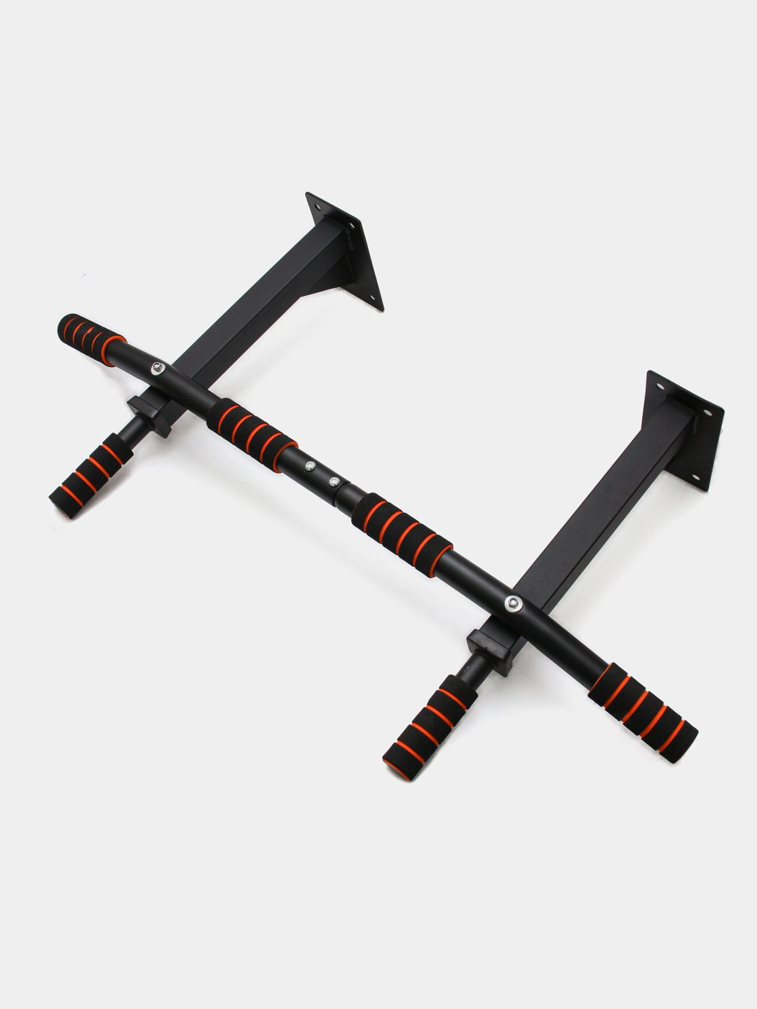 Горизонтальный турник 3в1, настенный, черный, для широкого и узкого хватов, до 200кг — фото 1