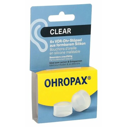 Беруши OHROPAX, 6 пар, бесцветный