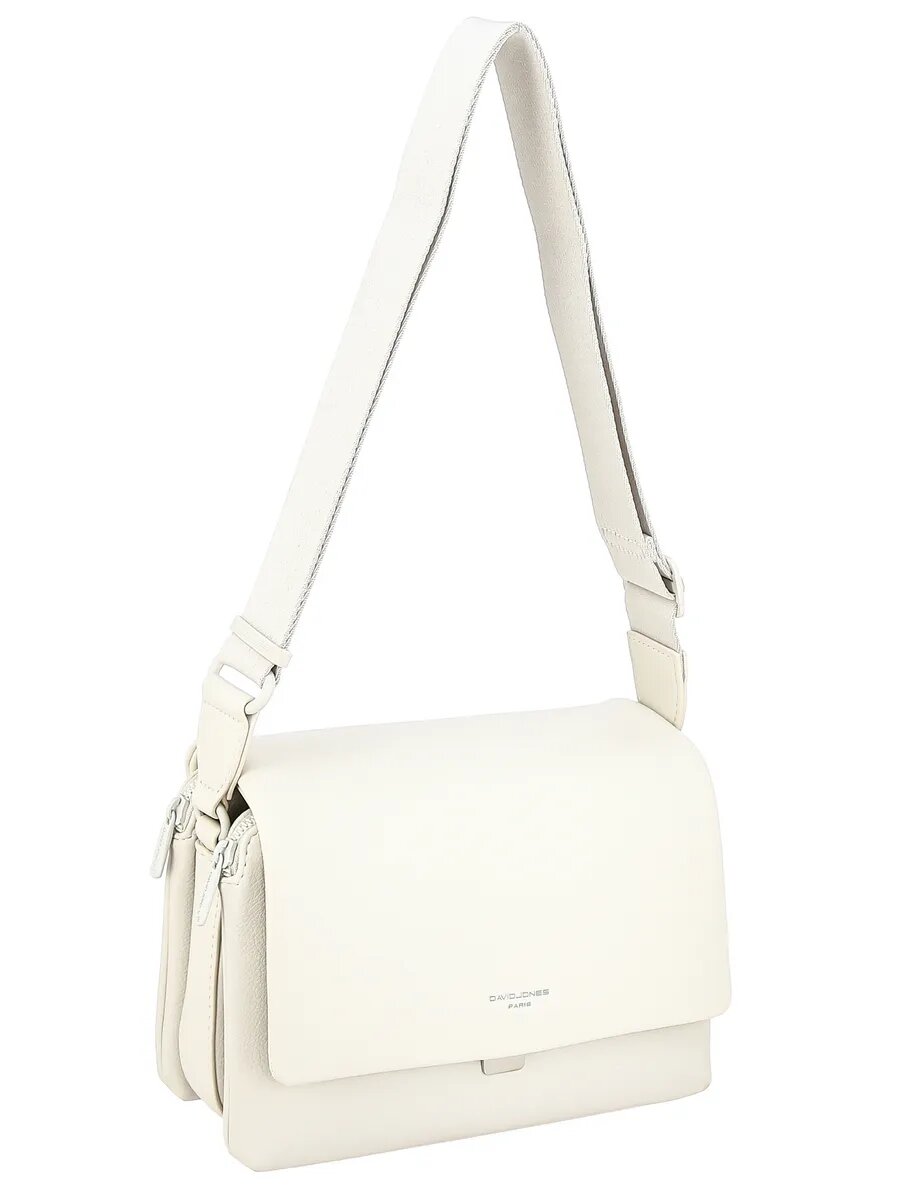 Сумка кросс-боди DAVID JONES, слоновая кость — фото 1