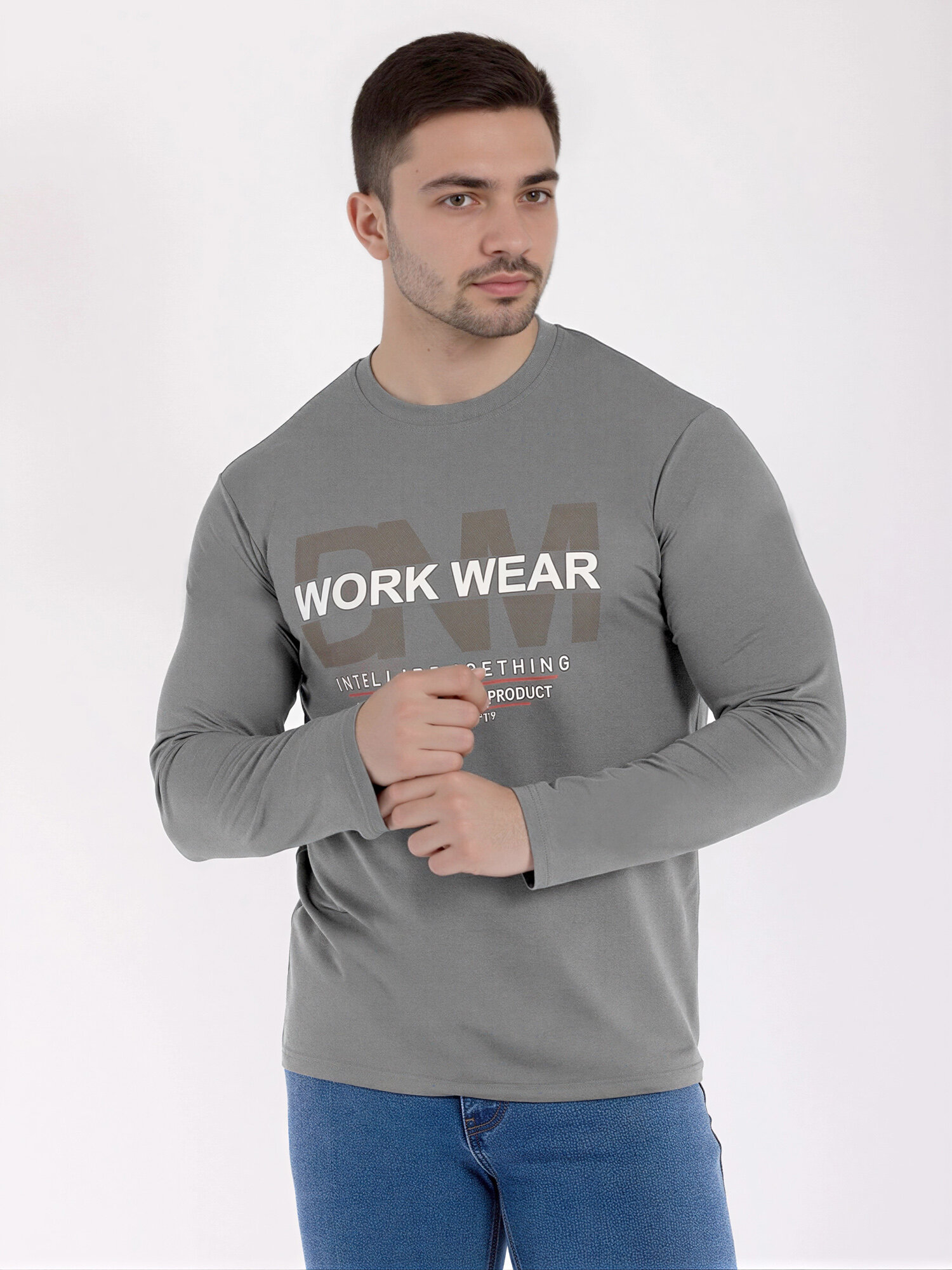 Лонгслив мужской,с принтом