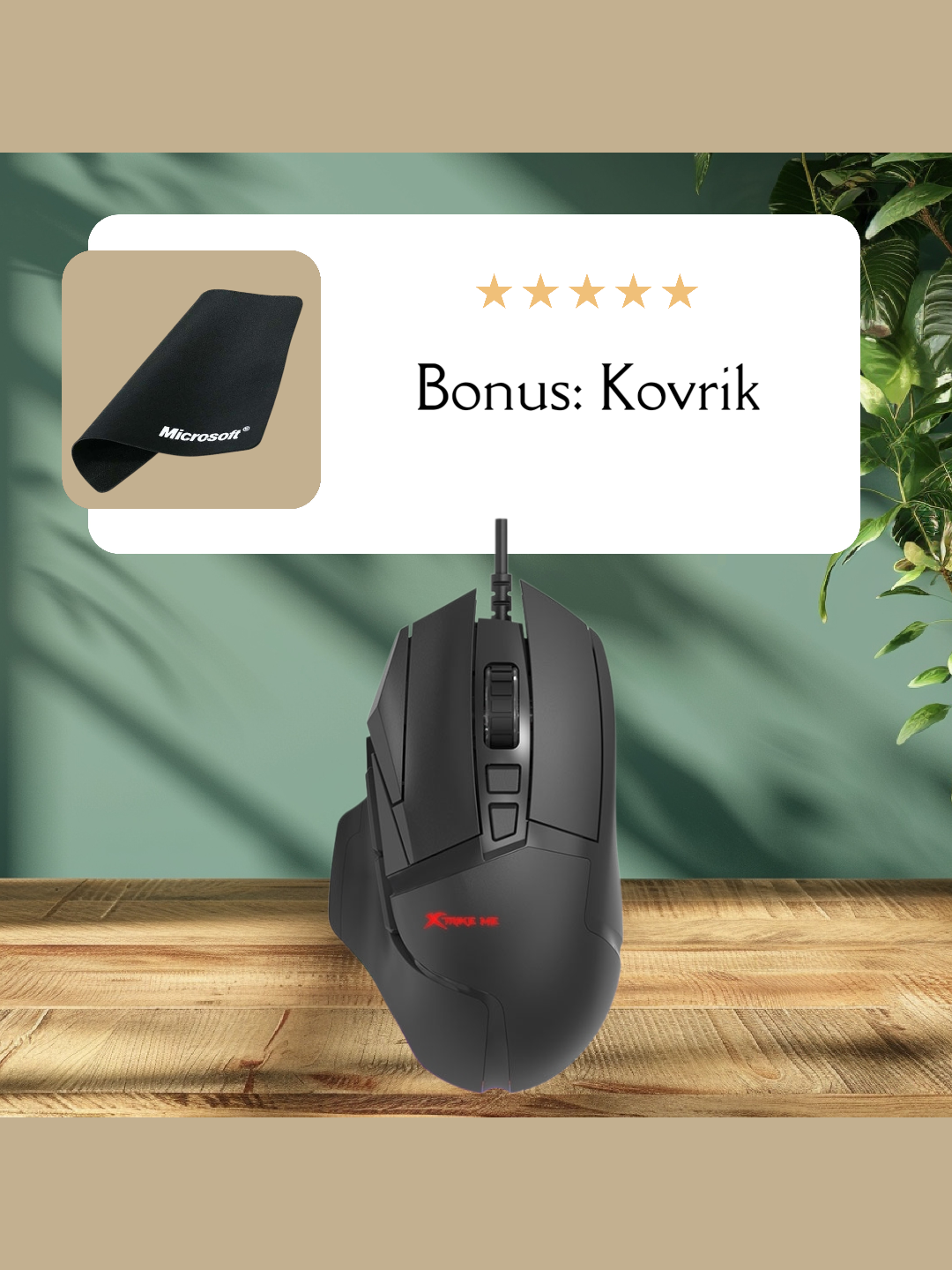 Игровая мышь XTRIKE GM-520 с RGB подсветкой и регулируемым DPI для точного гейминга