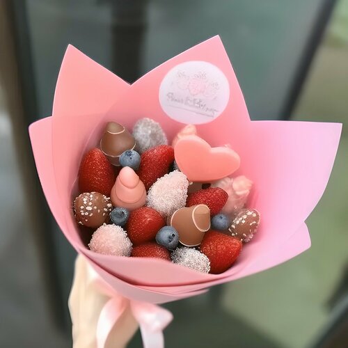 Подарочный набор для влюбленных , букет 