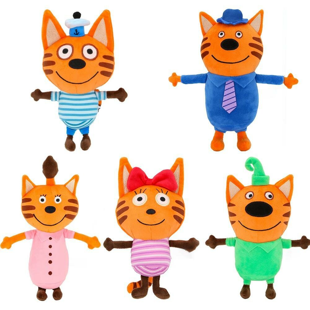 Мягкая игрушка Три кота, подушка-обнимашка,28cm