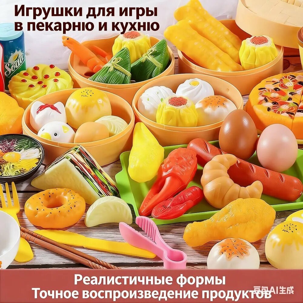 Детские игрушки для завтрака (57 шт.)