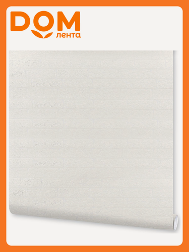 Изображение товара Обои флизелиновые Vilia wallpaper Кирпичи под покраску 1,06х10 м, белый