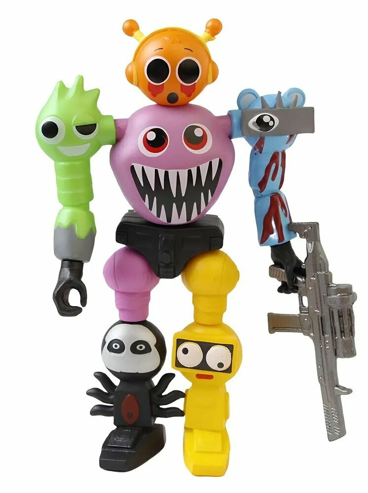Фигурка Спрунки робот / Sprunki Incredibox (18см, пакет)