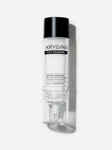 Изображение товара KRYGINA cosmetics Пудра для лица матирующая рассыпчатая прозрачная, праймер Fixit Powder, 7 г