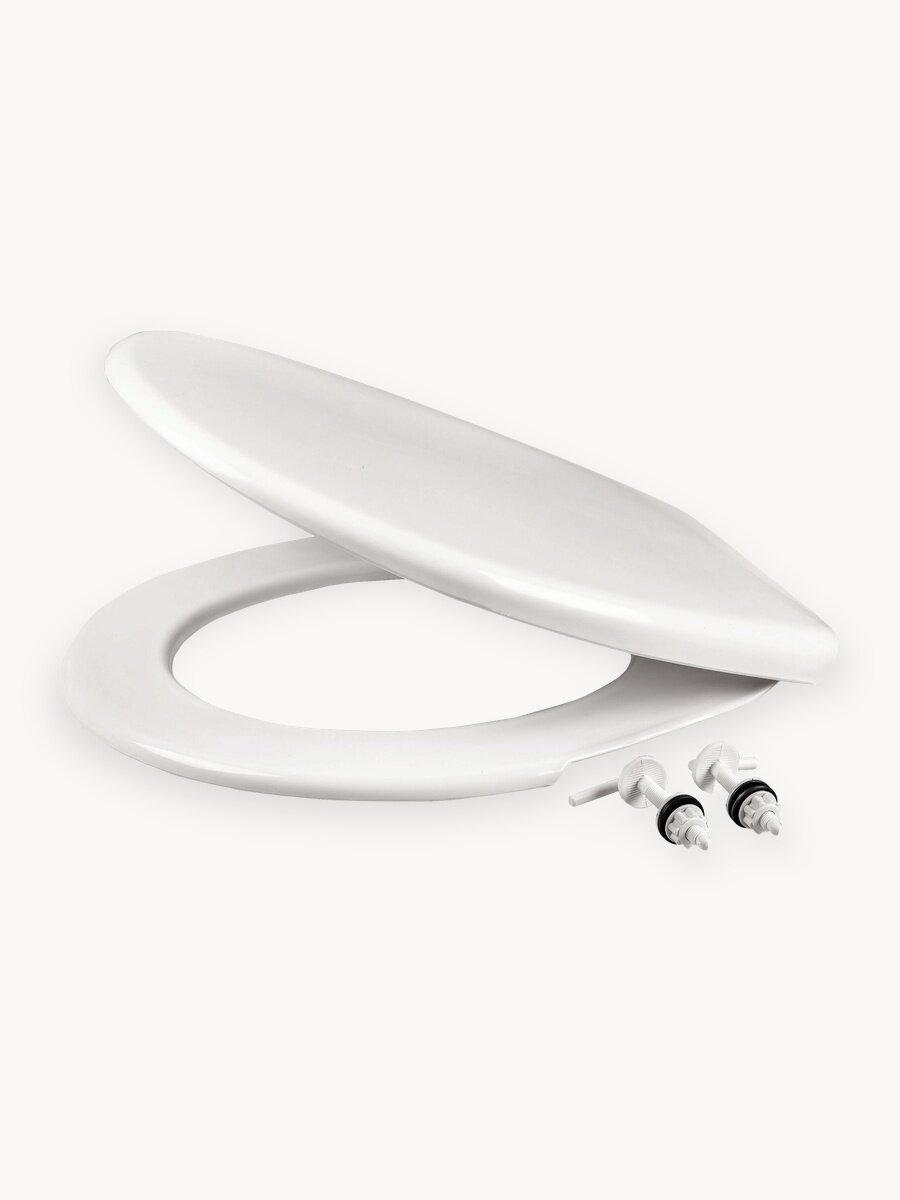 Сиденье с крышкой VIRPLAST Виктория пластик крепления в комплекте