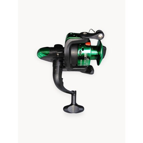 Катушка Snaiden 2000, подшипников: 2, передний фрикцион, передаточное отношение 5.2:1, безынерционная, пластиковая шпуля, без лески, зеленый