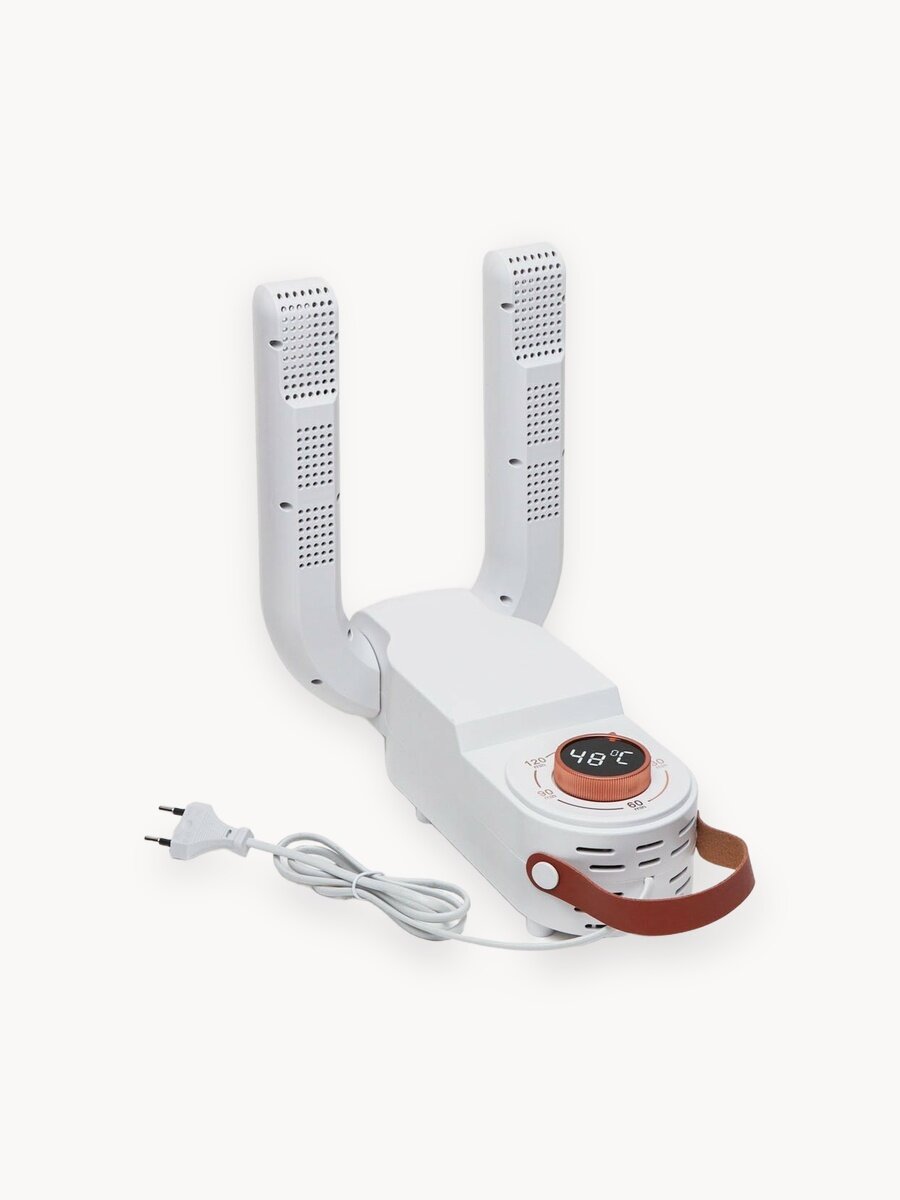 Электрическая сушилка для обуви, ультрафиолетовая, пластик, белая с таймером