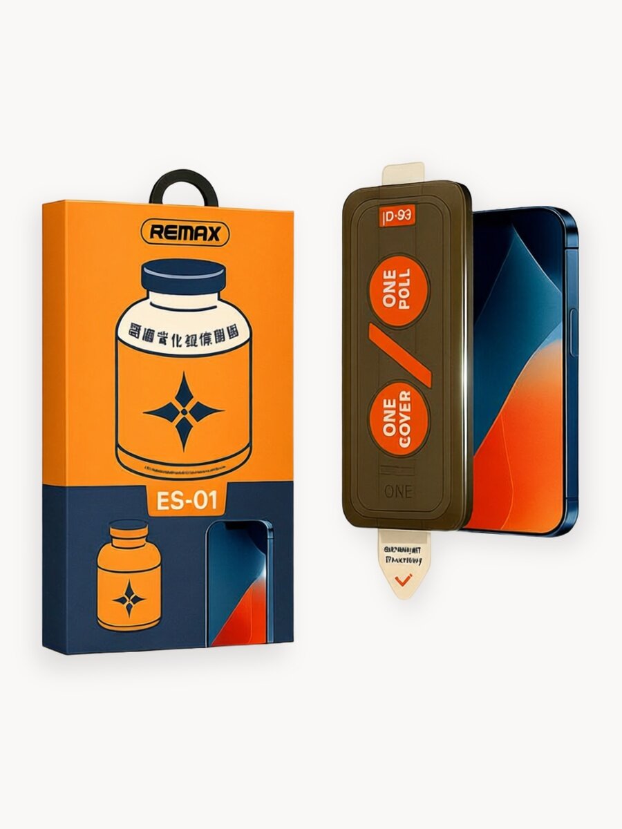 Защитное стекло для iPhone 16 Pro Remax ES-01 с автоустановкой