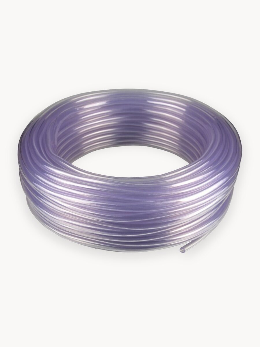 Шланг 6мм на 9мм пищевой прозрачный, 3 м, трубка пищевая гибкая