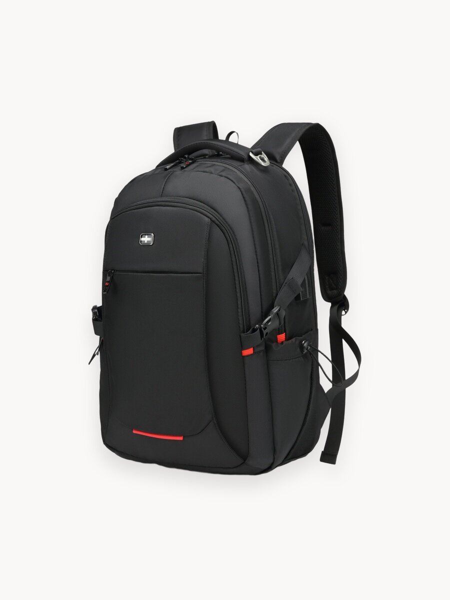 Рюкзак SMART TOURIST для ноутбука, мужской, городской, черный, водонепроницаемый, USB