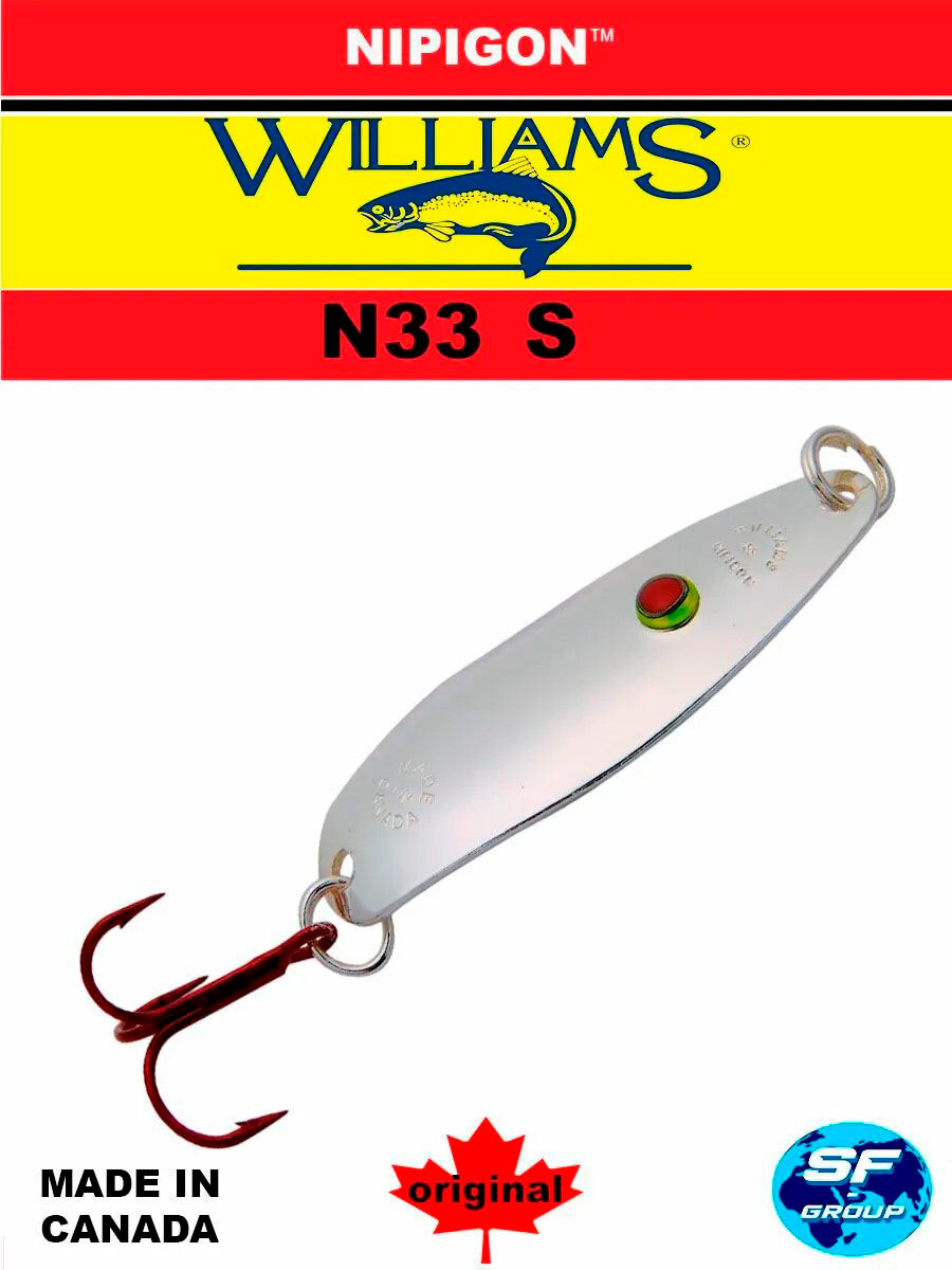 Блесны Williams Nipigon N33S-S