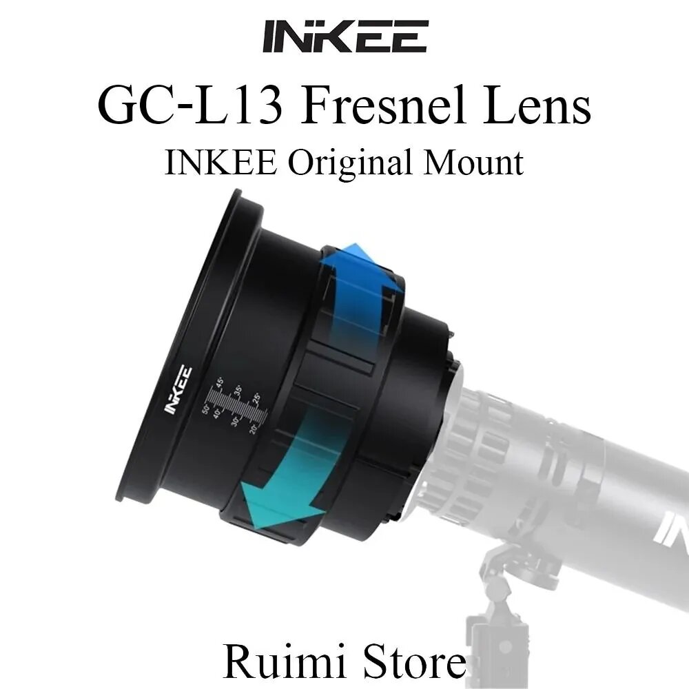 Фокусировочный конденсатор линзы Френеля INKEE GC-L13 совместим с пленочными и телевизионными лампами GC30/GC60/GC150