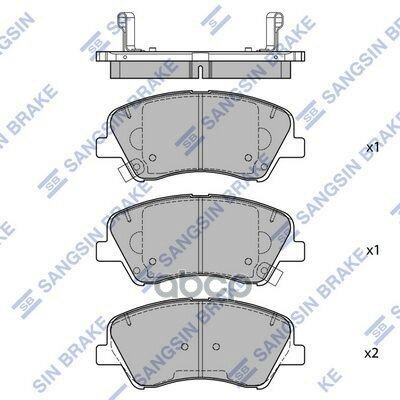 Колодки Тормозные Передние Sp1901 Sangsin brake арт. SP1901