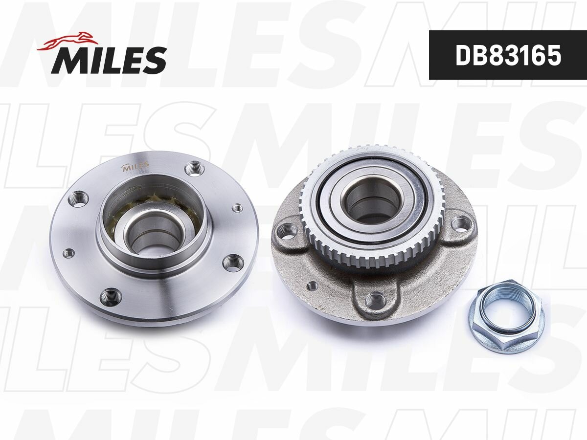 MILES Ступица колеса задняя с подшипником с ABS CITROEN XANTIA/PEUGEOT 406 95-04 (SKF VKBA3478) DB83165