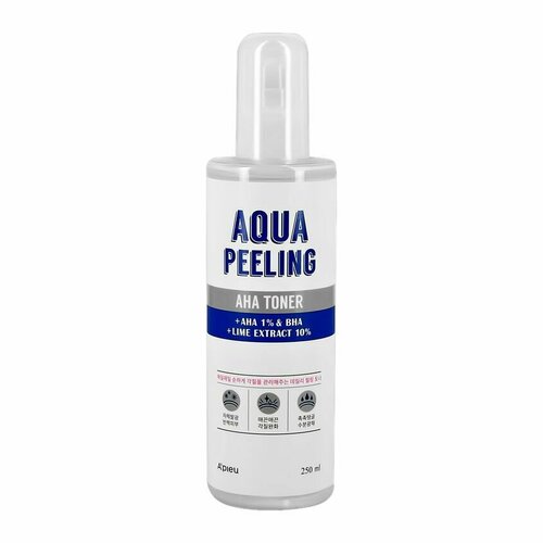 Тонер для лица APIEU AQUA PEELING с AHA и BHA-кислотами и экстрактом лайма 250 мл