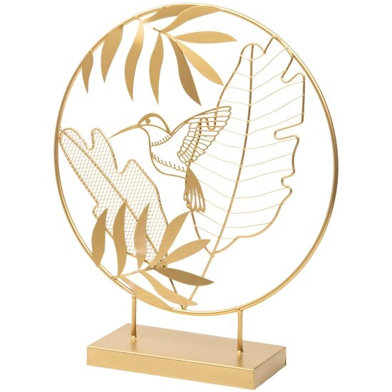 Композиция декоративная Вещицы Экзотика 26х7х30 см золотой (Fancy42)