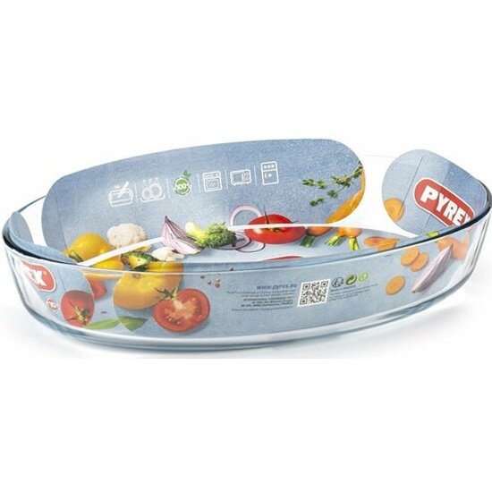 Блюдо Pyrex для запекания и выпечки SMART COOKING 35х24см овальное 346B000/5046