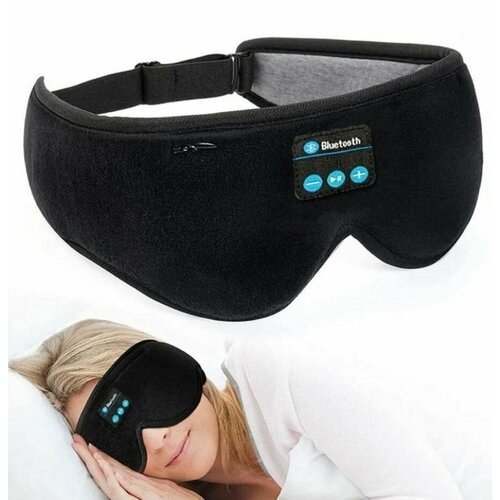 Маска для сна , 1 шт., размер M, черный