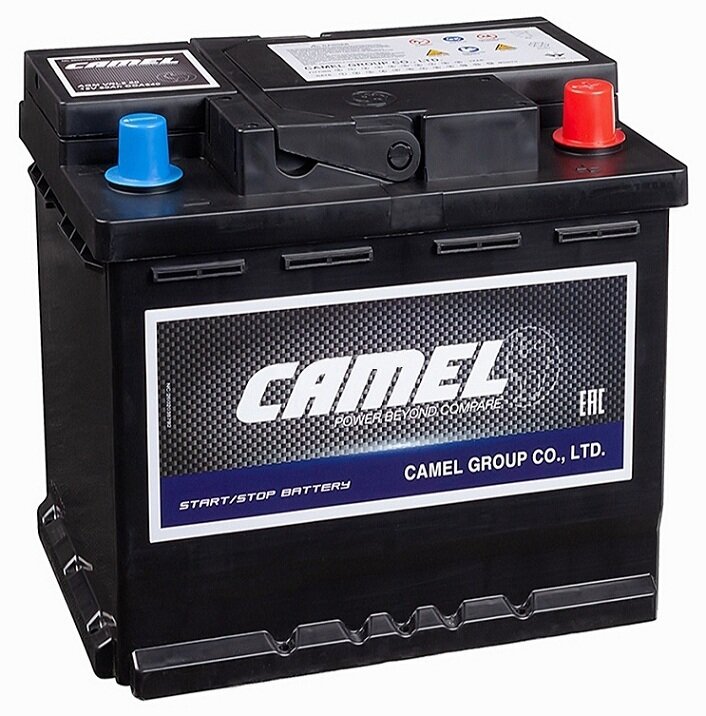 Аккумулятор автомобильный Camel AGM 50 А/ч 540 А обр. пол. Евро авто (207x175x190) VRL1