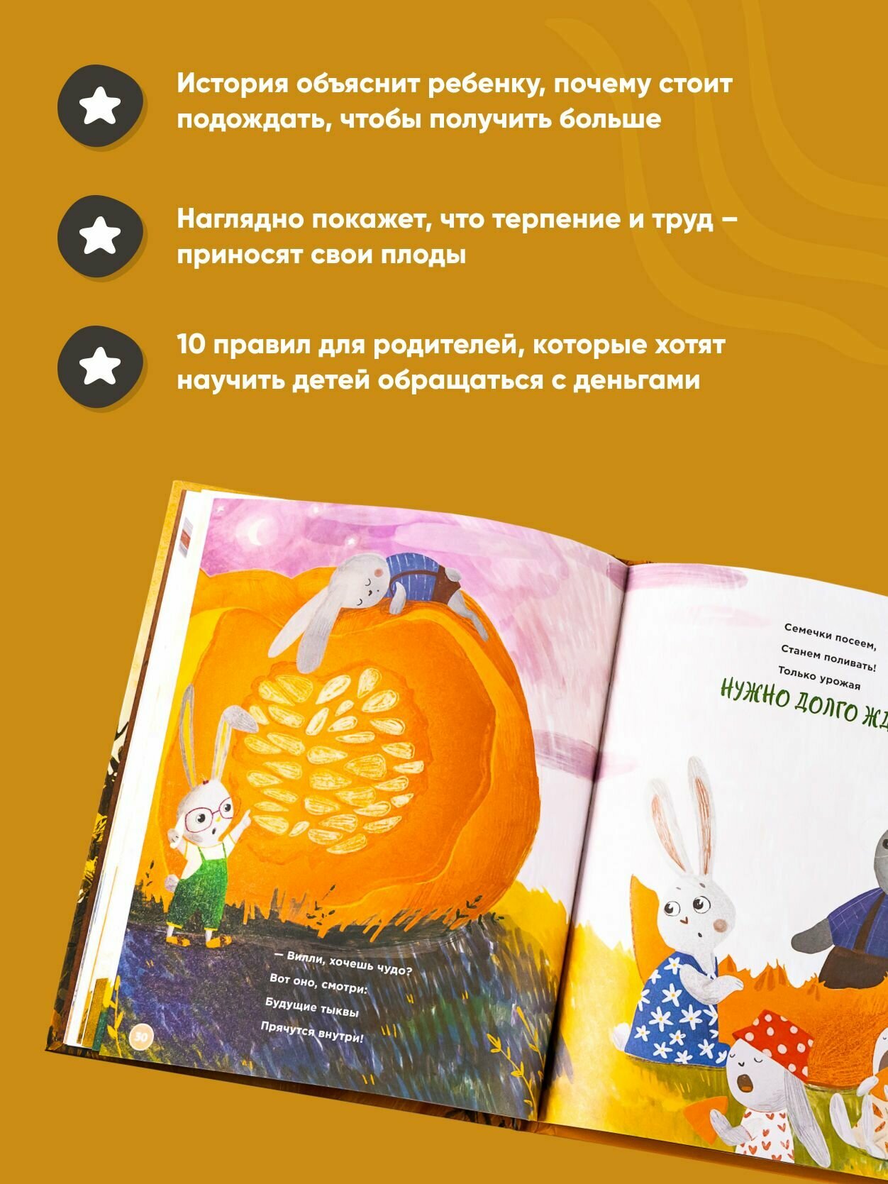 Книга "Трать с умом, как зайчик Фунди. История про огромные тыквы" / Издательство: Альпина Паблишер | Локхарт Даг — фото 1