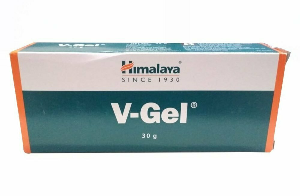 Картинки Ви-Гель Хималая \ V-Gel противогрибковыми, антибактериальными и противовоспалительными Himalaya, 30 г.