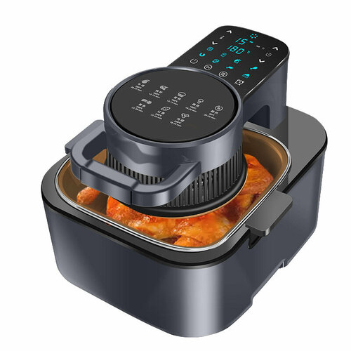 Аэрогриль 9 л с антипригарным покрытием сенсорное управление Видимый таймер на 60 минут 8 программ 1350 Вт черный 15999₽