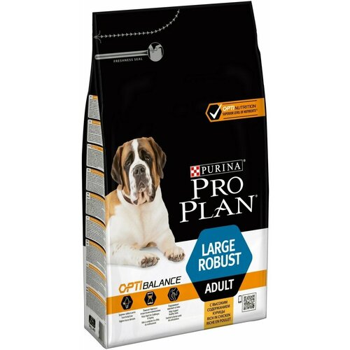 PURINA PRO PLAN OPTIBALANCE для взрослых собак крупных пород с мощным телосложением, с курицей и рисом (18 кг)