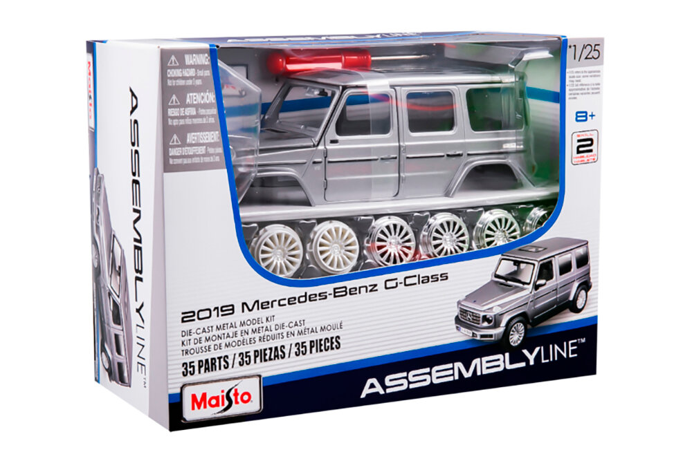 Модель сборная MAISTO Сборная модель mercedes W463 g-class 2024 grey / мерседес г-класс гелендваген