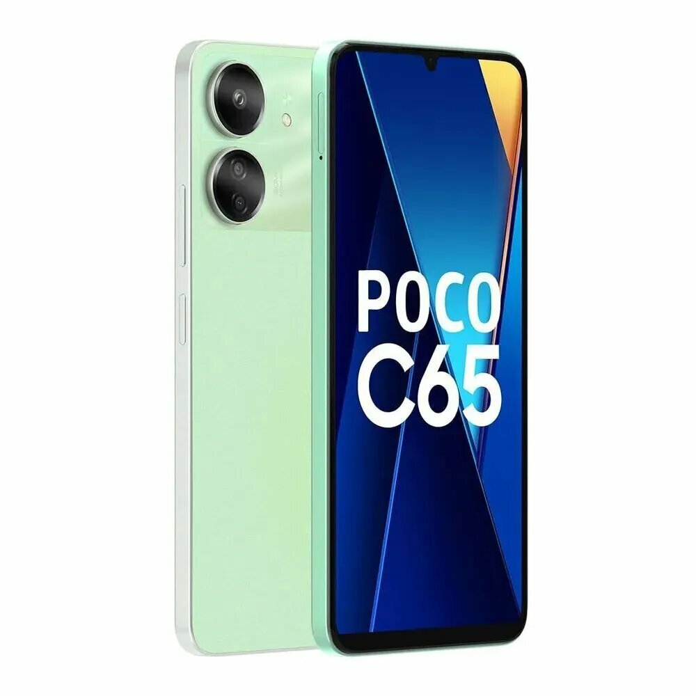 Смартфон Xiaomi Poco C65 8/256 ГБ, NFC, экран 6.74, зеленый, nano SIM — фото 1