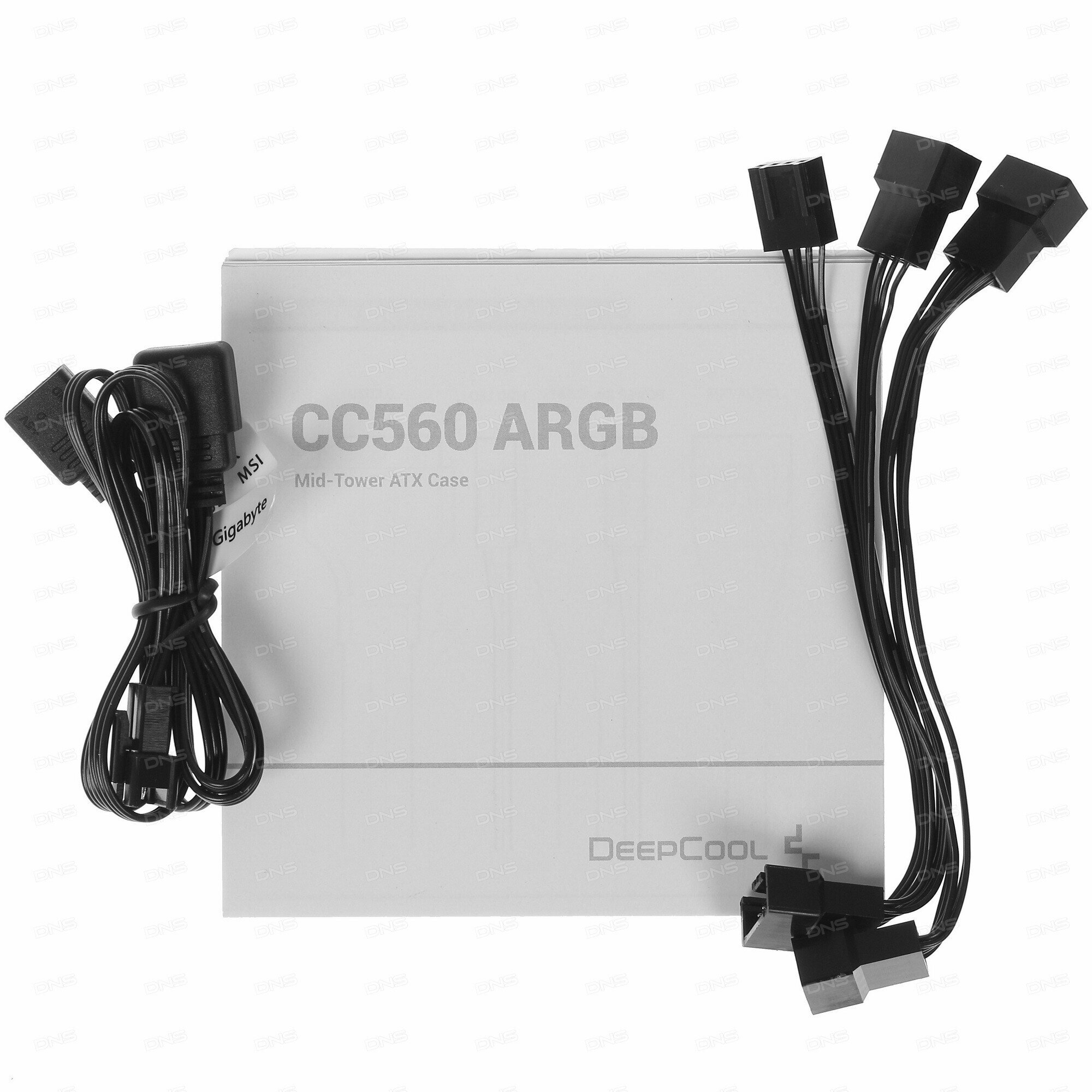 Корпус Deepcool CC560 черный без БП ATX 4x120mm 1xUSB2.0 1xUSB3.0 audio bott PSU [R-CC560-BKTAA4-G-1] - фото №3