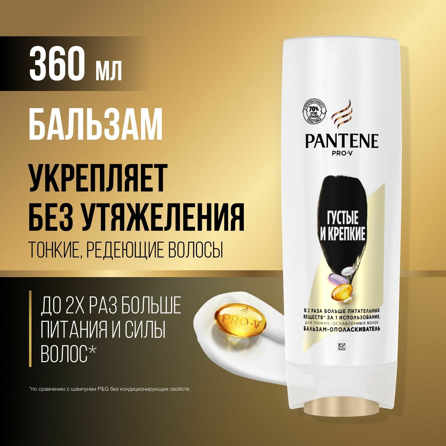 Бальзам Pantene Pro-V, Густые и крепкие, 270 мл