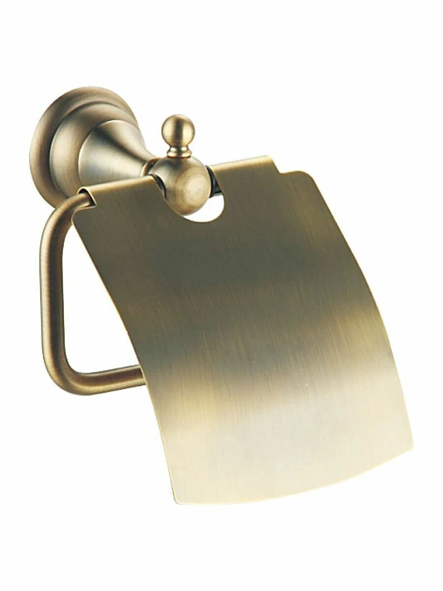 Держатель для туалетной бумаги Azario ELVIA с крышкой, бронза (AZ-91110Q)