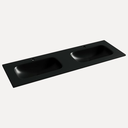 Изображение товара Раковина накладная Ceramicanova Grace 141х45,7х13,7 см, для ванной комнаты, черный, CN7022MB